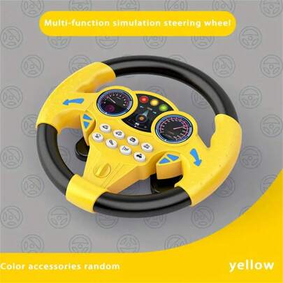 Volante Simulado Para Niños De Una Sola Pieza, La Mejor Opción Para Recompensar Y Desarrollar La Capacidad De Manejo Y Control De Los Niños. Regalo Perfecto Para El Día Del Niño