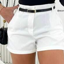 Women Shorts - 白色 - 查看 1