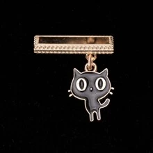 1 件卡通猫设计表带装饰环，非常适合智能手表硅胶表带 38 毫米、40 毫米、41 毫米、42 毫米，作为返校学生的礼物