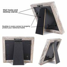 1入組伯賽利白色復古風格嬰兒聲波照片相框，懷孕公告禮物，配以金色和銀色文字墊，適用於準備當父母的人，嬰兒淋浴，性別揭示派對，嬰兒護理室裝飾 - 做舊白 - 查看 7