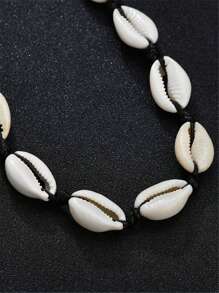 1pc Bohemian Woven Necklace, Casual Vacation Versatile Women Chokers - Multicolor - View 4