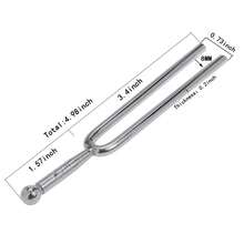 1 Pieza Diapasón A 440hz Estándar A 440 Hz Dispositivo De Sintonización Para Instrumentos Musicales Como El Violín Y La Guitarra - Plateado - Ver 2