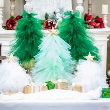 Rollo de tela de tul de 25 yardas y 6 pulgadas para DIY Tutu Falda Decoración de la fiesta de bodas Suministros de manualidades Decoraciones de la fiesta de bienvenida al bebé de la niña