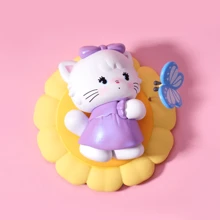 Miniso Flower Series Blind Box Figure Random Style Cute Romantic Gifts Decorative Ornaments,Kirby,Snoopy Collection,Kawaii Figures - Pink - View 10