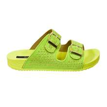 Women Flat Sandals - 青檸色 - 查看 4