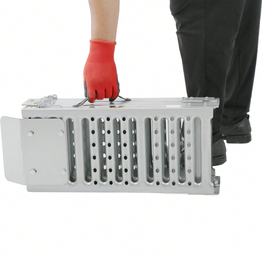 Heavy Duty Car Ramps For Oil Changes, 2pcs Foldable Ferruginous Car