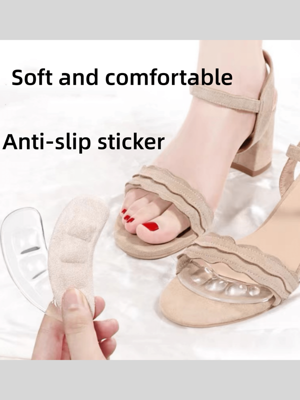 1pair Silicone Gel Forefoot Cushion/Pad For Sandals And High Heels