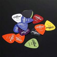 30pcs or 50Pcs Boxed Plastic Colorful Guitar Pick 0.58/0.71/0.81/0.96/1.20/1.50mm 6 Sizes Random Thickness Guitar Ukulele Accessories