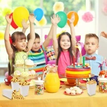 10pcs Mini Popcorn Boxes For Party, Bulk White Popcorn Containers For Movie Night Decorations - Black - View 5