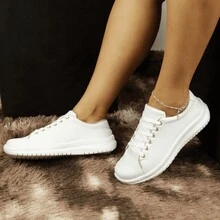 Women Wedge Sneakers - 白色 - 查看 3