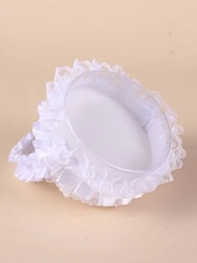 1 pieza Cojín de anillo para niña de las flores en boda con forma de corazón con encaje, caja de anillo con perlas y rhinestones en forma de corazón, cojín portador de anillo para niña de las flores, soporte para anillo de compromiso, caja de anillo con mariposa de encaje, caja de joyería, caja de almacenamiento de anillos de boda, soporte portador de anillo, cesta con mariposa para fiesta de boda, propuesta, declaración, cojín de anillo pequeño portátil, caja de anillo para el Día de San Valentín