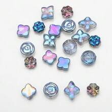 20 cái/gói Hạt thủy tinh Với Cỏ bốn lá & Thiết kế hoa hồng , , Mạ điện Màu sắc , DIY Làm đồ trang sức Chất liệu - Màu cỏ bốn lá hoa hồng - Xem 14