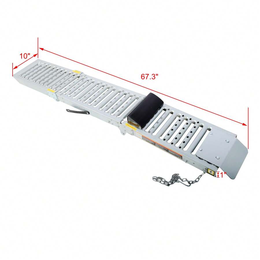 Heavy Duty Car Ramps For Oil Changes, 2pcs Foldable Ferruginous Car