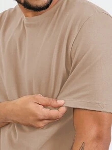 Men T-Shirts - 卡其色 - 查看 5