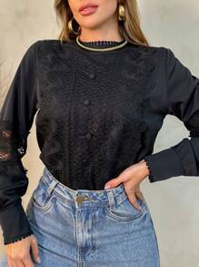 Women Blouses - màu đen - Xem 3