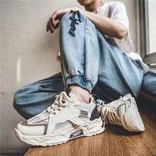 Giày Chunky thoáng khí, thời trang, thể thao, giản dị, giày ngoài trời - Màu be - Xem 7