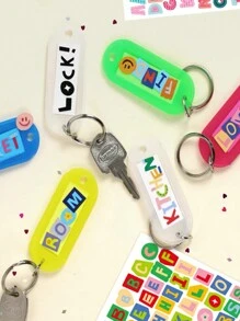 10pcs/Set Colorful Alphabet & Number Sticker For Diy Scrapbook Decoration, Water-Resistant With No Trace Back To School