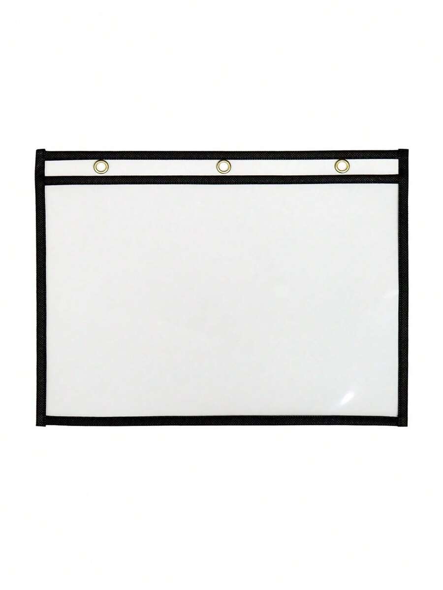 Learning Supplies SideOpen 3Hole Dry Erase Pouch, Dry Erase File
