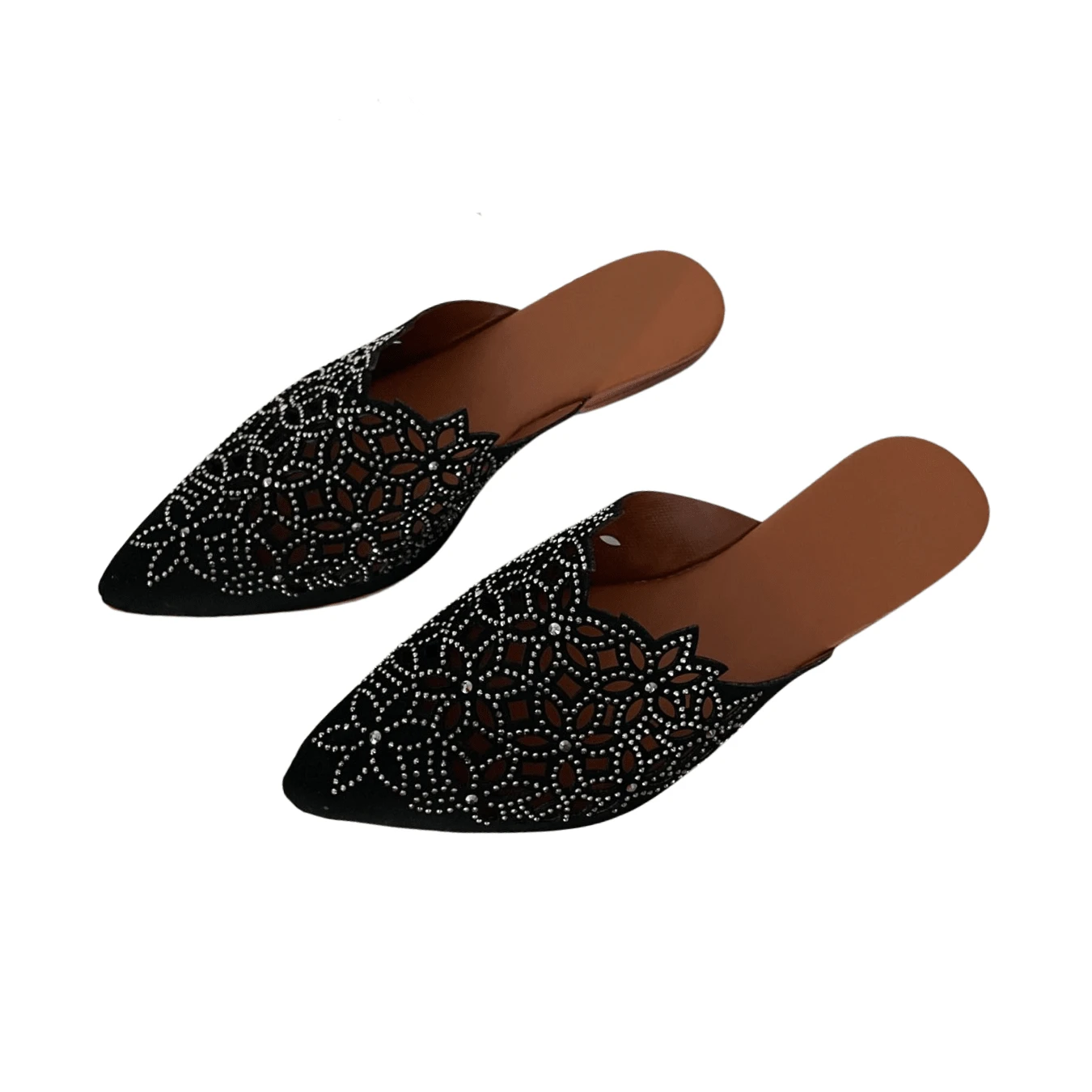 Women Flat Sandals - Black - View 1