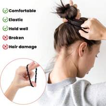 20 Dây Buộc Tóc Vòng Tay Phong Cách Bohemian Boho Cho Nữ, Dây Buộc Tóc Co Giãn Màu Cà Phê Không Bị Hư Hại, 4 Kiểu Buộc Tóc Đuôi Ngựa Khác Nhau - Nhiều màu - Xem 2