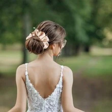 1 件伴娘礼物发带团队单身派对回礼新娘婚礼纪念品派对新娘送礼会婚礼礼物，圣诞节 - 香檳色 - 查看 4