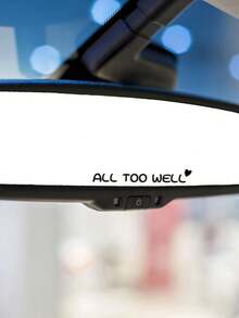 All To Well Mirror Decal, Rearview Mirror Car Decals For Women, Vinyl Decal - Black - View 3