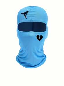 户外骑行防风防晒透气印花单孔骑行帽滑雪面罩情人节 - A - 查看 2