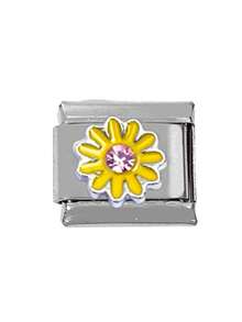 2024 Phong cách mới Áo 9MM Rộng Thép không gỉ Khác nhau Hoa Cây Thực vật Thiết kế DIY Tiếng Ý Làm vòng tay Đồ treo Tiếng Ý Đồ treo Vòng tay - Nhiều màu - Xem 19