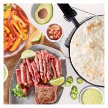 YONGSTYLE Electric Tortilla Maker - 10" Pitas, Chapati, Roti, Flatbread, Non-Stick Cooking Plates With Ready Light And Cord Wrap - Multicolor - View 4