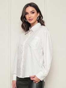 Women Blouses - 白色 - 查看 3