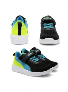Boys Girls Sneaker Athletic Tennis Running Shoes Comfortable And Breathable Back To School Shoes - màu xanh lá - Xem 5