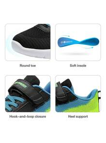 Boys Girls Sneaker Athletic Tennis Running Shoes Comfortable And Breathable Back To School Shoes - màu xanh lá - Xem 9