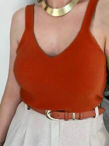 Women Tops - Burnt Orange - View 2