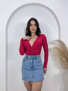 Women Bodysuits - Hot Pink - View 2