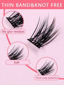 144 Piezas Pestañas Postizas Naturales, Ligeras Y Suaves Para La Extensión De Pestañas - D - Ver 10