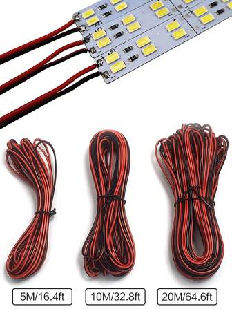 Cable De Extensión De 2 Pines Para Conector De Rayas De Luz Led - Disponible En Longitudes De 5m, 10m O 20m Para Luz De Rayas Led