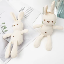 Conejo de peluche de maíz de color aleatorio, juguete de conejo con relleno, accesorio de conejo a cuadros para bolso