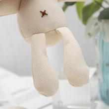 Conejo de peluche de maíz de color aleatorio, juguete de conejo con relleno, accesorio de conejo a cuadros para bolso