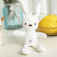 Conejo de peluche de maíz de color aleatorio, juguete de conejo con relleno, accesorio de conejo a cuadros para bolso