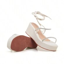 Women Flat Sandals - 白色 - 查看 4