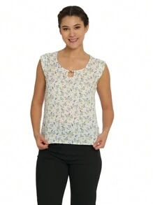 Blusa aplicación de metal - Azul - Ver 1