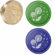 1入組黃銅蠟印章頭,無手柄,復古貓/月亮/蒲公英/大象圖案可更換,適用於婚禮派對邀請信封禮品包裝 - 金色 - 查看 14