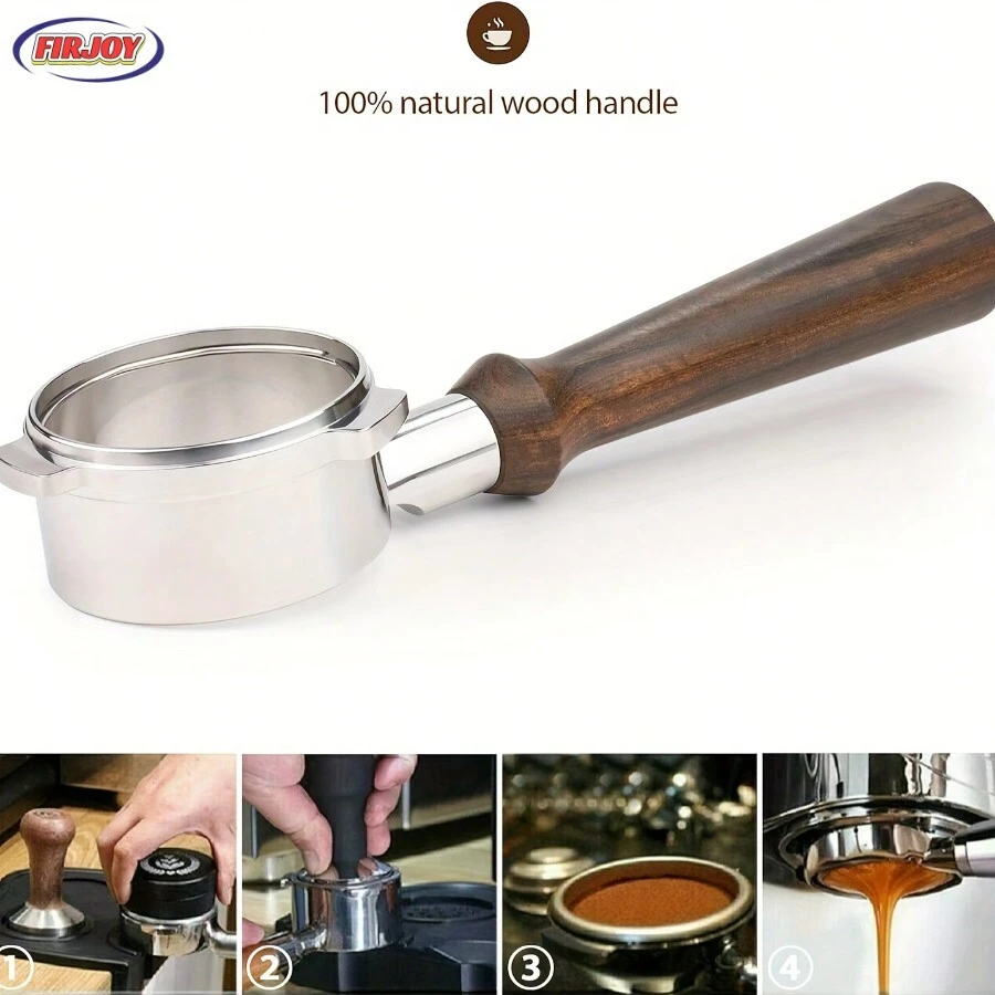 FIRJOY 1pc 54mm NonPressurized Portafilter For Breville Barista Express, BES870XL, BES807BSXL