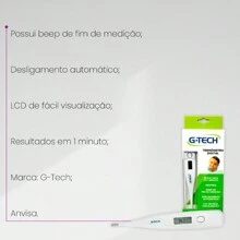 Termômetro Digital G-tech Bebê Infantil Enxoval - Branco - Visão 5