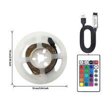 1m-30m-LED Strip Light, Synchronized With Music, With Timer Setting, 24 Keys Remote Control And APP Control, With DIY Mode, Brightness Adjustable, Easy To Install, Suitable For Bedroom, Living Room, Kitchen, Bar, Corridor, Party Decoration - Remote Control Infrared 24RGB - View 13