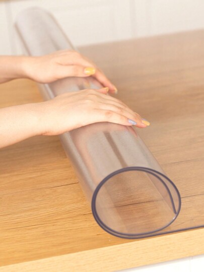 1 Piece Of Transparent PVC Stain Resistant Tablecloth, Anti-Slip, Anti-Stain, Anti-Oil, Suitable For Various Purposes Such As Dining Room, Living Room, Study Table Mat, Etc.