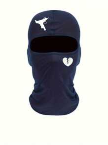 户外骑行防风防晒透气印花单孔骑行帽滑雪面罩情人节 - A - 查看 15