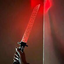 1 Pieza Espada Láser Acrílica De Color Siete Grietas De Samurai Para Cosplay, Alivio De Estrés Y De Destello - Negro - Ver 4