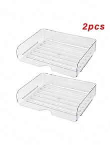 A4 Trắng Tài liệu Hộp trữ , Bàn làm việc Có thể xếp chồng lên nhau Đa cấp Giá đỡ tệp , Bàn Hộp đựng - trắng - Xem 10