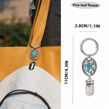 New Vintage Butterfly Shape Leather Travel Hat Clip, Outdoor Backpack Luggage Storage Clip, Multi-Purpose Straw Hat Clip, Hat Accessory, Hat Holder - Silver - View 7